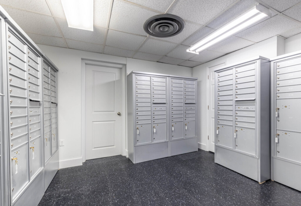 apartments dc the seville view of the mail room